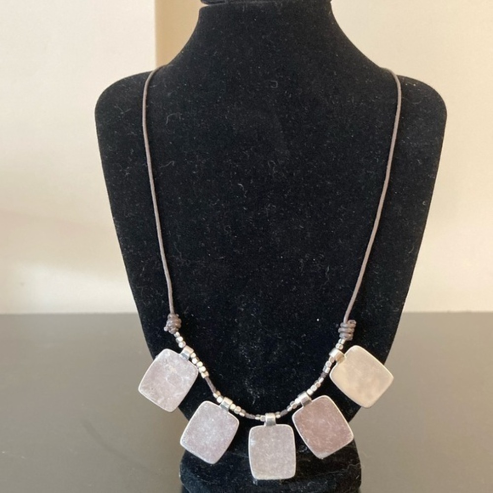 Elegant Brown Stone Necklace